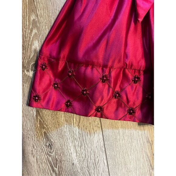 Cinderella Girls Size 2T Fit Flare Holiday Sleeveless Toddler Dress Red - Picture 6 of 9